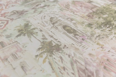 Обои виниловые Впечатление мотив, зеленый Обои виниловые Впечатление мотив, зеленый