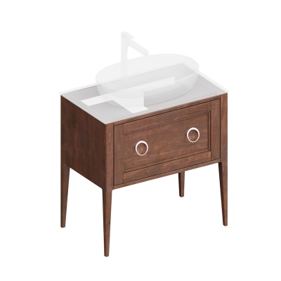 Тумба PLAZA Classic Neo напольная с ящиками 80, орех Тумба PLAZA Classic Neo напольная с ящиками 80, орех