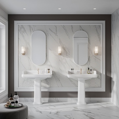 Пьедестал POMPEI, белый глянцевый