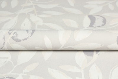 Обои виниловые на флизелиновой основе Шафран мотив, серый, апельсины Обои виниловые на флизелиновой основе Шафран мотив, серый, апельсины