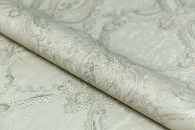 Обои виниловые на флизелиновой основе Ориент мотив, зелёный Обои виниловые на флизелиновой основе Ориент мотив, зелёный