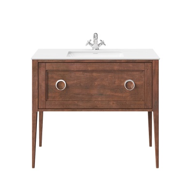 Тумба PLAZA Classic NEO напольная 1 ящик 100, орех матовый Тумба PLAZA Classic NEO напольная 1 ящик 100, орех матовый