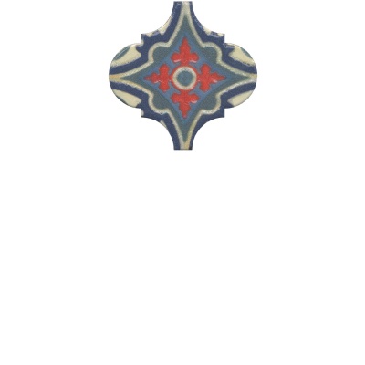 Декор Арабески Майолика орнамент глянцевый 6,5x6,5x0,7