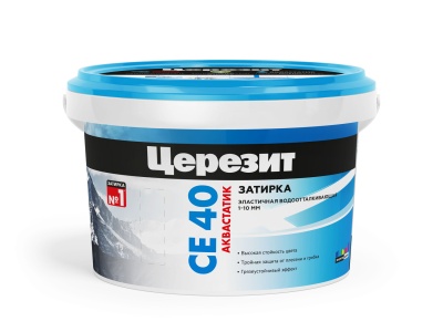 CE40 Белая затирка эластичная водоотталкивающая 2кг
