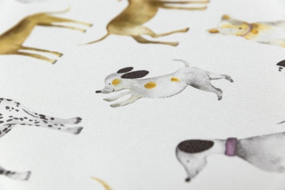 Обои виниловые на флизелиновой основе Уик-энд мотив, серый собачки Обои виниловые на флизелиновой основе Уик-энд мотив, серый собачки