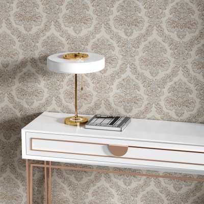 Обои виниловые Палаццо мотив, бежевый