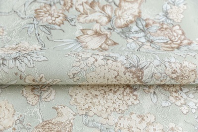 Обои виниловые Азулежу мотив, зеленый