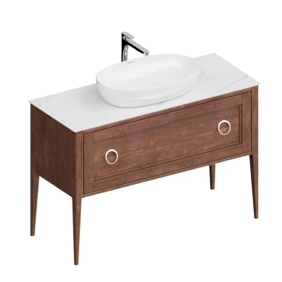 Тумба PLAZA Classic Neo напольная с ящиками 120, орех Тумба PLAZA Classic Neo напольная с ящиками 120, орех