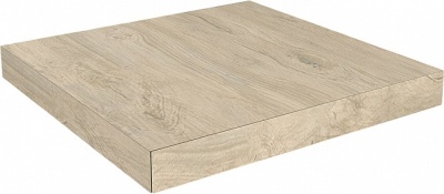 Ступень угловая клееная правая Сальветти капучино светлый 33x33x0,9