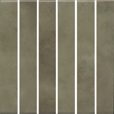 Декор Фес мозаичный зелёный глянцевый 15x15x0,77